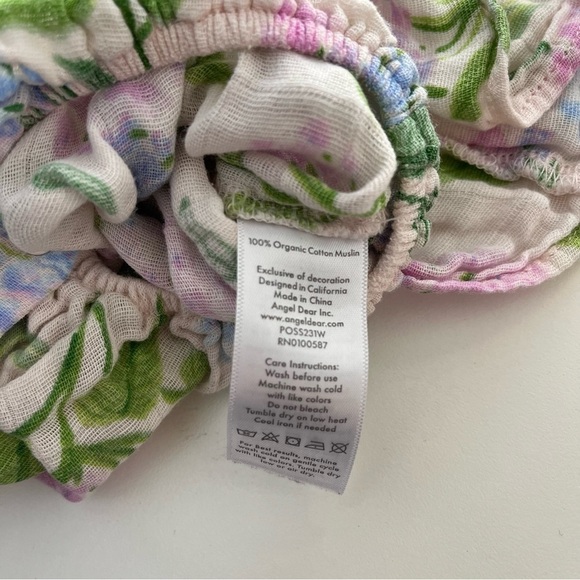 ANGEL DEAR Organic Cotton Muslin Floral Baby Girl Set - Picture 9 of 9